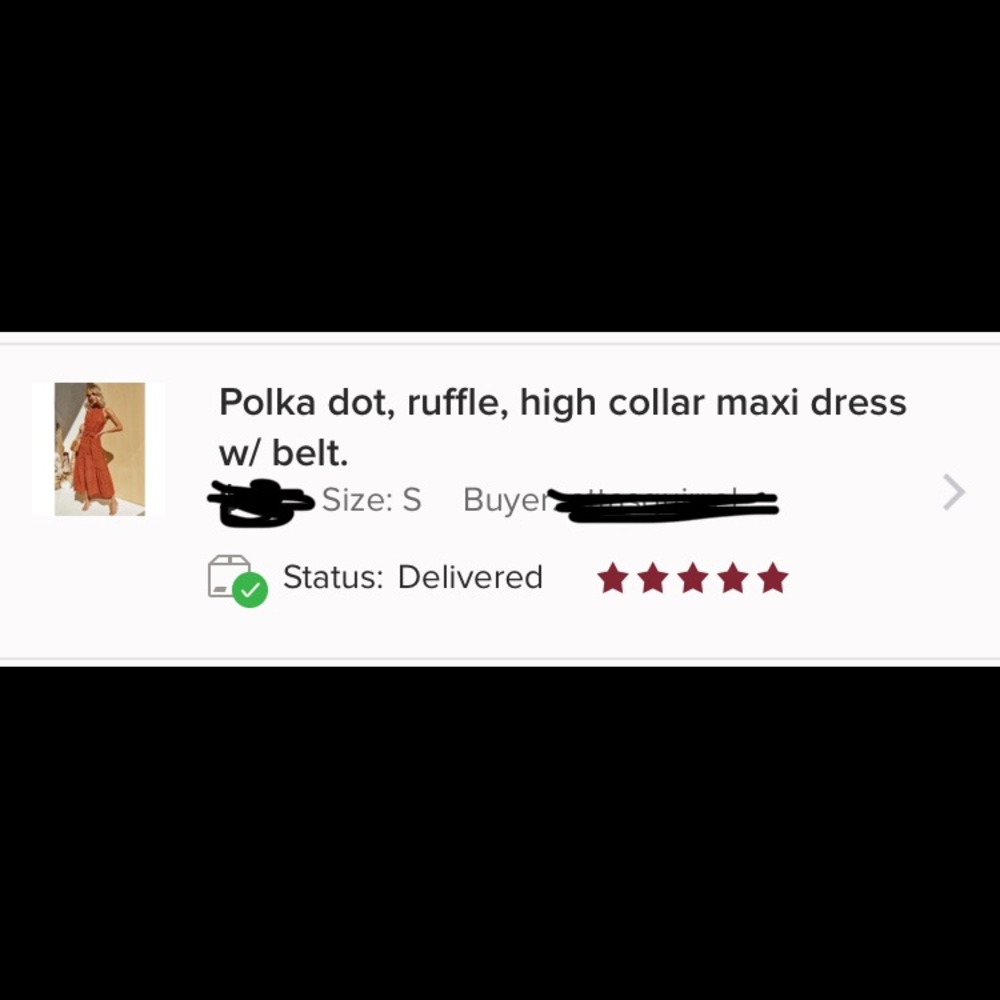 (Last 1)Maxi dress,Polka dot, ruffle, high collar - Picture 5 of 10